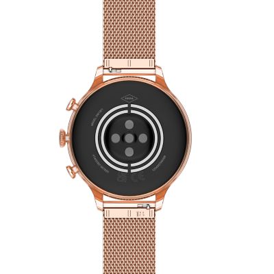 Gen 6 Smartwatch Rose Stainless Steel Fossil - Gold-Tone - Mesh FTW6082