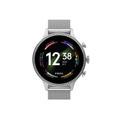

Fossil Femmes Montre connectée Gen 6 en maille milanaise inoxydable