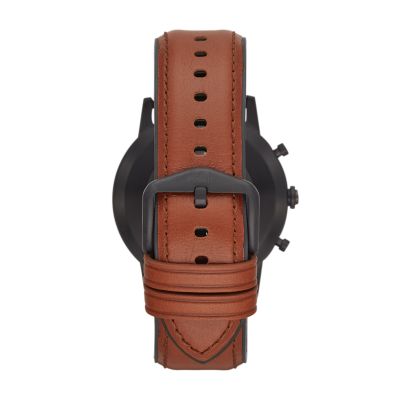 Fossil smartwatch leather clearance strap