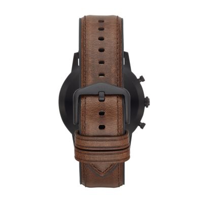 Hybrid Smartwatch HR Collider Dark Brown Leather FTW7008 Fossil