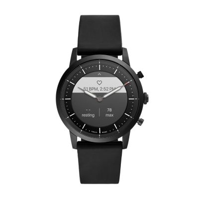 Hybrid Smartwatch HR Collider Black Silicone - FTW7010 - Fossil