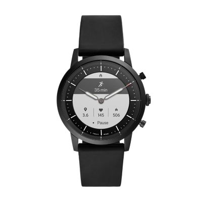 Hybrid Smartwatch HR Collider Black Silicone - FTW7010 - Fossil