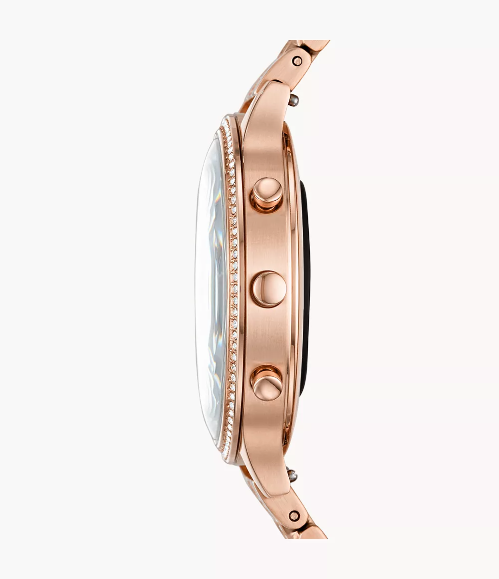 Hybrid Smartwatch HR Charter Rose Gold-Tone Stainless Steel 