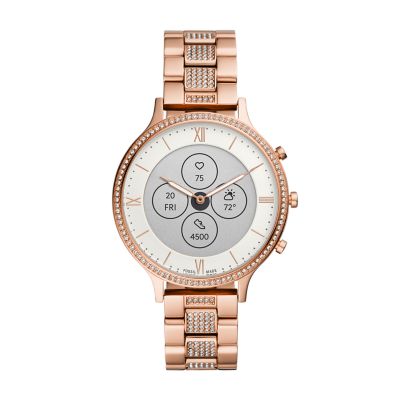 Fossil q best sale hybrid rose gold