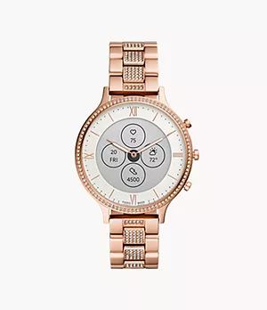 Hybrid Smartwatch HR Charter Rose Gold-Tone Stainless Steel