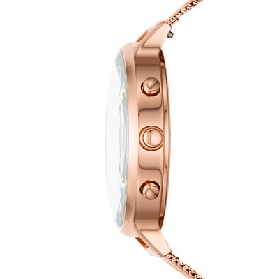 Fossil smartwatches jacqueline rose gold tone clearance hybrid watch