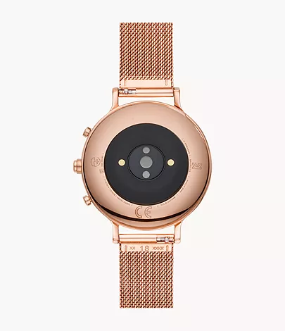 Hybrid Smartwatch HR Charter Rose Gold-Tone Stainless Steel Mesh 