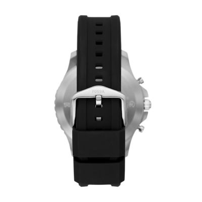 Hybrid Smartwatch HR FB-01 Black Silicone - FTW7018 - Fossil