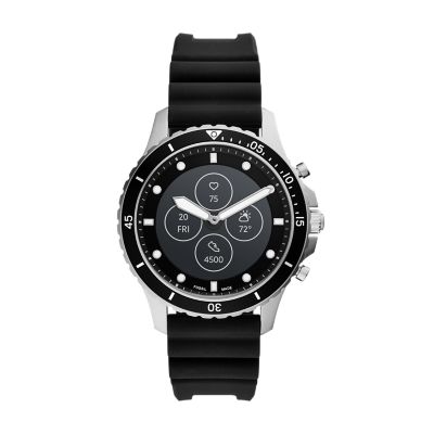 Hybrid Smartwatch HR FB-01 Black Stainless Steel - FTW7017 - Fossil