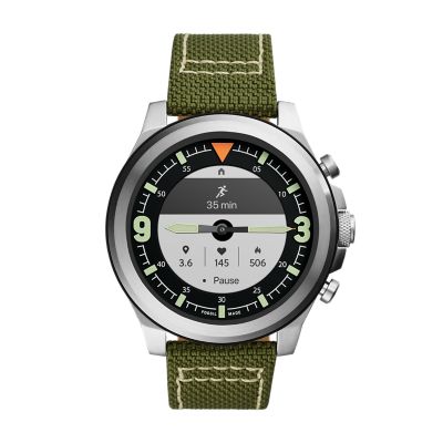 Hybrid Smartwatch HR Latitude Olive Nylon FTW7019 Fossil