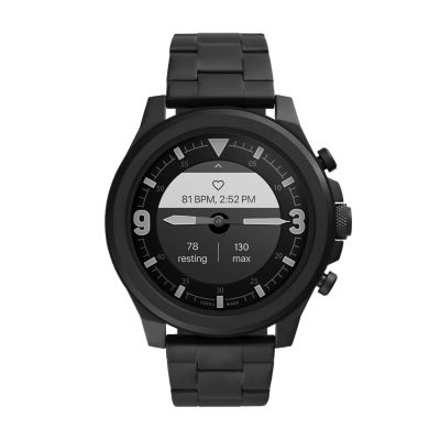 Hybrid smartwatch machine smoke stainless online steel