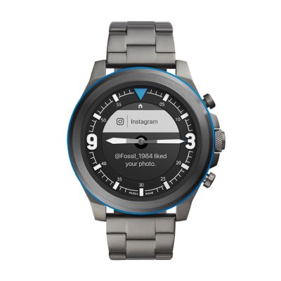 Hybrid smartwatch hr latitude best sale black silicone