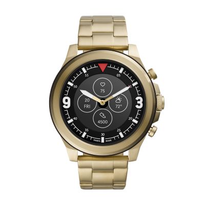 Hybrid Smartwatch HR Latitude Gold Tone Stainless Steel