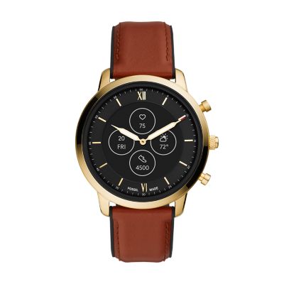 Hybrid Smartwatch HR Neutra Brown Leather - FTW7025 - Fossil