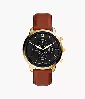Hybrid Smartwatch HR Neutra Brown Leather