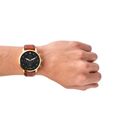 Hybrid Smartwatch HR Neutra Brown Leather - FTW7025 - Fossil