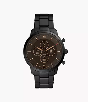 Smartwatch híbrido HR Neutra de acero inoxidable negro