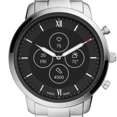 fossil smartwatch mens black