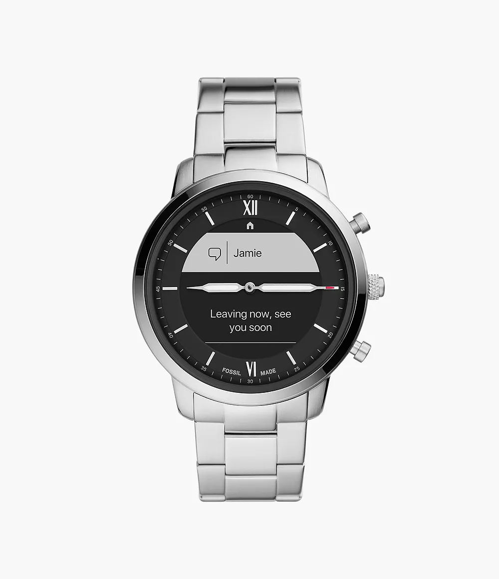 Hybrid Smartwatch HR Neutra Stainless Steel - FTW7029 - Fossil