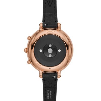 Hybrid Smartwatch HR Monroe Black Leather FTW7035 Fossil