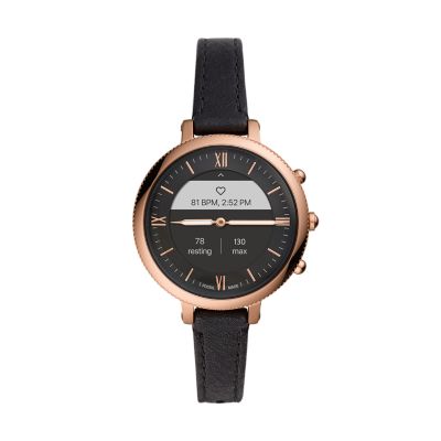Hybrid Smartwatch Monroe Black Leather - FTW7035 -