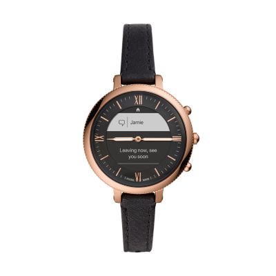 Hybrid Smartwatch Monroe Black Leather - FTW7035 -