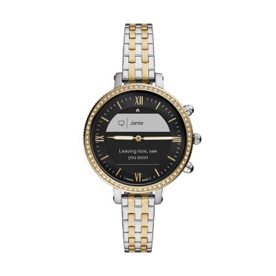 Fossil hybrid hot sale watch ladies