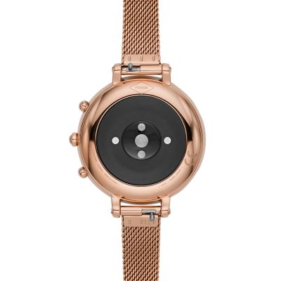 Hybrid smartwatch hr monroe black leather hot sale