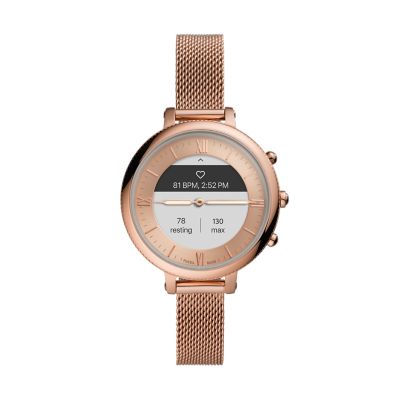 Desenmarañar cocina Cuarto Smartwatch híbrido HR Monroe de acero inoxidable en tono oro rosa