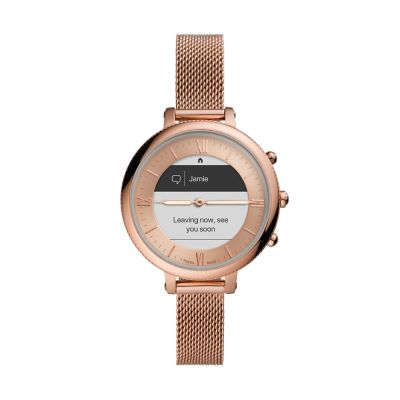 Fossil smartwatches rose on sale gold