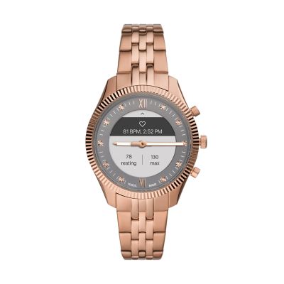 Hybrid Scarlette Rose Gold-Tone Stainless Steel - Fossil