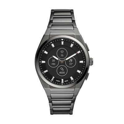 Fossil stainless steel hybrid smart watch hot sale