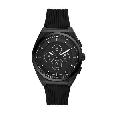 Hybrid Smartwatch HR Everett Black Silicone