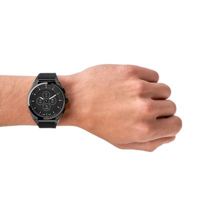 Hybrid Smartwatch HR Everett Black Silicone