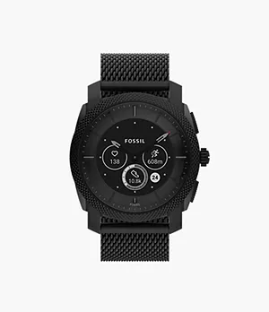 Smartwatch híbrido Gen 6 Machine de acero inoxidable en color negro