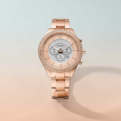 Stella Gen 6 Hybrid Smartwatch Rose Gold-Tone Stainless Steel - FTW7063 -  Fossil