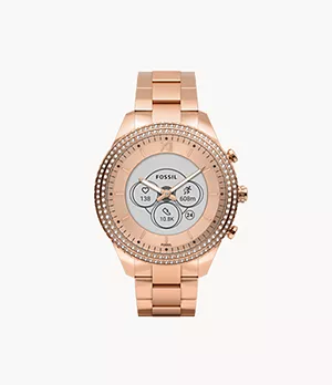 Smartwatch híbrido Gen 6 Stella de acero inoxidable en tono oro rosa