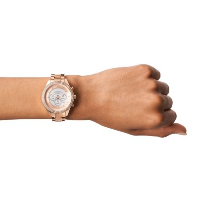 Montre connectée best sale hybride fossil femme