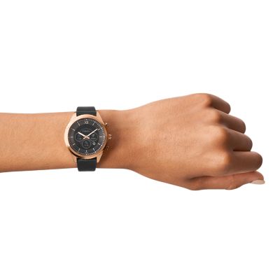 Stella Gen 6 Hybrid Smartwatch Black Leather - FTW7064 - Fossil