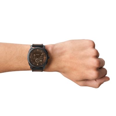 Machine Gen 6 Hybrid Smartwatch Dark Brown Leather - FTW7068 - Fossil