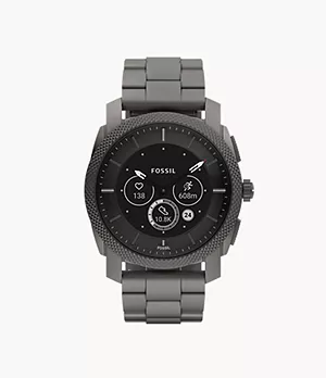 Smartwatch ibrido Machine Gen 6 con bracciale in acciaio grigio fumo