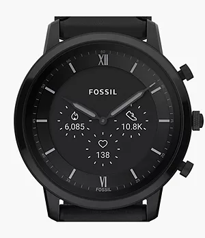 Gen 6 Hybrid Smartwatch Neutra Leder schwarz