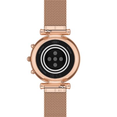 Fossil hybrid smartwatch online rose gold