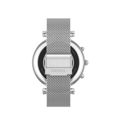 Carlie Gen 6 Hybrid Smartwatch Stainless Steel Mesh FTW7076 Fossil