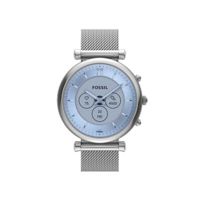 Carlie Gen 6 Hybrid Smartwatch Stainless Steel Mesh - FTW7076 - Fossil