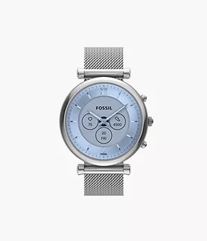 Smartwatch híbrido Gen 6 Carlie de malla de acero inoxidable