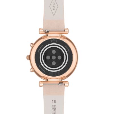 Carlie Gen 6 Hybrid Smartwatch Pink Leather - FTW7077 - Fossil