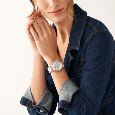 Montre hybride femme online fossil