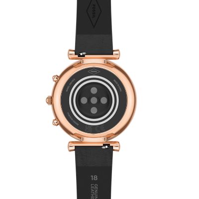 Montre connect e hybride Gen 6 Carlie en cuir noire FTW7079