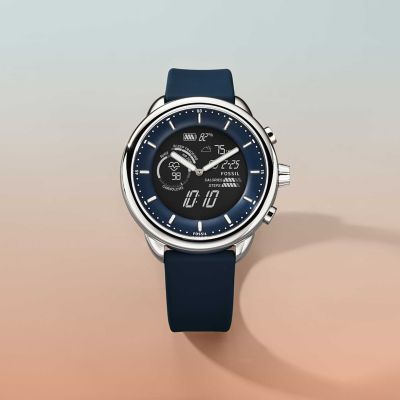 Gen 6 Wellness Edition Hybrid Smartwatch Navy Silicone - FTW7082